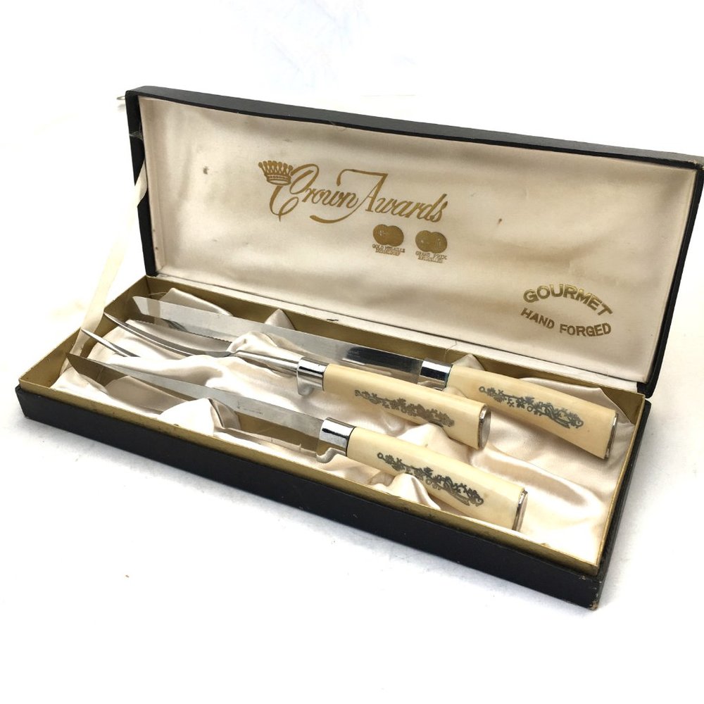 Crown Awards Vintage Knife Set (3) 1959
